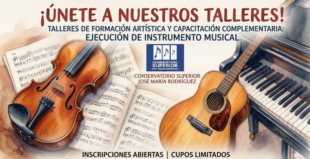 Talleres de formación artística y ejecución instrumental — Conservatorio Superior José María Rodríguez